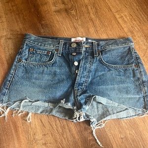 Re/Done x Solid & Striped Denim Shorts Size 26